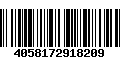 Código de Barras 4058172918209