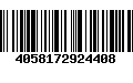 Código de Barras 4058172924408