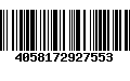 Código de Barras 4058172927553