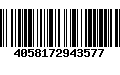 Código de Barras 4058172943577