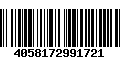 Código de Barras 4058172991721