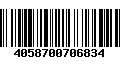 Código de Barras 4058700706834