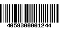 Código de Barras 4059300001244