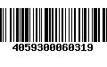 Código de Barras 4059300060319