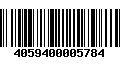 Código de Barras 4059400005784