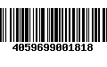 Código de Barras 4059699001818