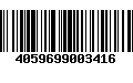 Código de Barras 4059699003416