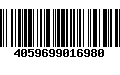 Código de Barras 4059699016980