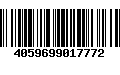 Código de Barras 4059699017772