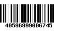 Código de Barras 40596999006745