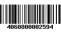 Código de Barras 4060800002594