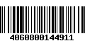 Código de Barras 4060800144911