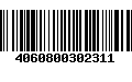 Código de Barras 4060800302311