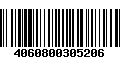 Código de Barras 4060800305206