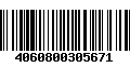 Código de Barras 4060800305671