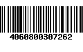 Código de Barras 4060800307262