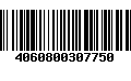 Código de Barras 4060800307750