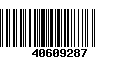 Código de Barras 40609287