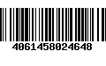 Código de Barras 4061458024648