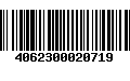 Código de Barras 4062300020719