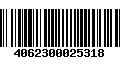 Código de Barras 4062300025318