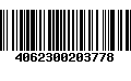 Código de Barras 4062300203778