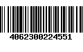 Código de Barras 4062300224551