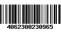 Código de Barras 4062300230965