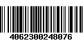 Código de Barras 4062300248076