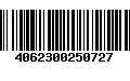 Código de Barras 4062300250727