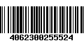 Código de Barras 4062300255524