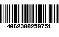 Código de Barras 4062300259751