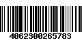 Código de Barras 4062300265783