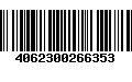 Código de Barras 4062300266353