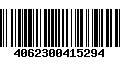 Código de Barras 4062300415294