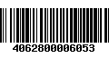 Código de Barras 4062800006053