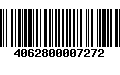 Código de Barras 4062800007272