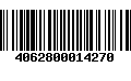 Código de Barras 4062800014270