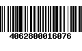 Código de Barras 4062800016076