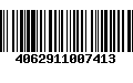 Código de Barras 4062911007413