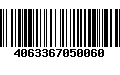 Código de Barras 4063367050060