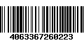 Código de Barras 4063367260223