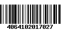 Código de Barras 4064102017027