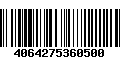 Código de Barras 4064275360500