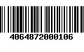 Código de Barras 4064872000106