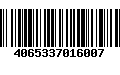 Código de Barras 4065337016007