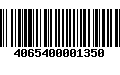 Código de Barras 4065400001350