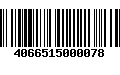 Código de Barras 4066515000078