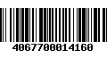 Código de Barras 4067700014160