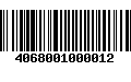 Código de Barras 4068001000012